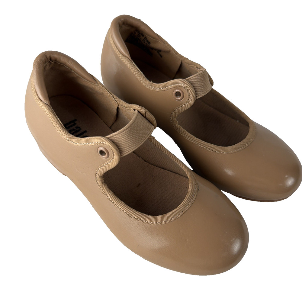 Balera Dance B60 Girls Nude Beige Elastic Closure Tap Shoe 12.5C Tap Dance Class